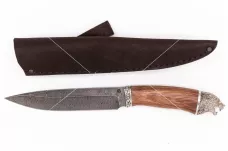 Нож Добытчик-1 сталь дамаск бубинга (голова)